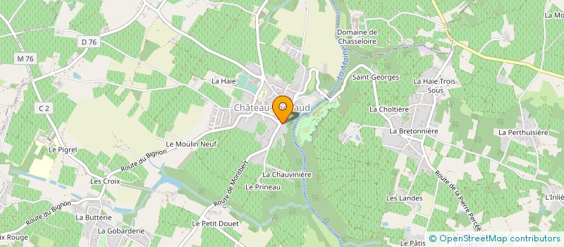 localisation de l'entreprise MONSIEUR PASCAL VINET  CHATEAU-THEBAUD