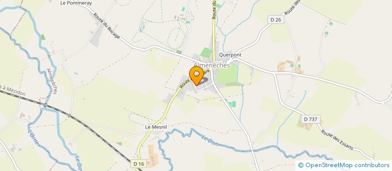 localisation de l'entreprise MONSIEUR PASCAL VIRAYIE à ALMENECHES