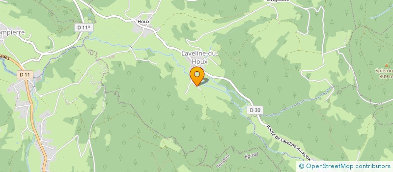 localisation de l'entreprise MONSIEUR PASCAL VIRY  LAVELINE-DU-HOUX