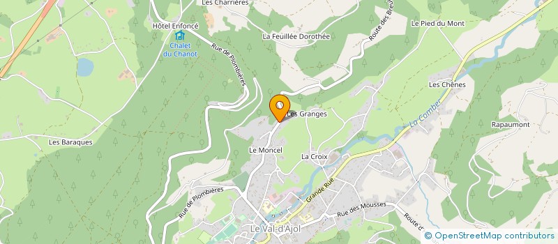 localisation de l'entreprise MONSIEUR PASCAL VOIRIN à LE VAL-D'AJOL