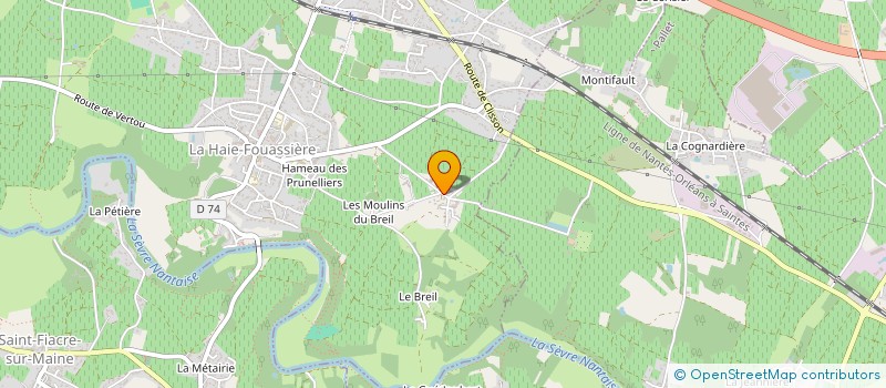 localisation de l'entreprise MONSIEUR PASCAL VOUHE à HAIE-FOUASSIERE (LA)