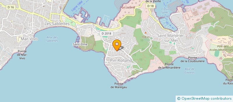 localisation de l'entreprise MONSIEUR PASCAL VUE  SAINT-MANDRIER-SUR-MER