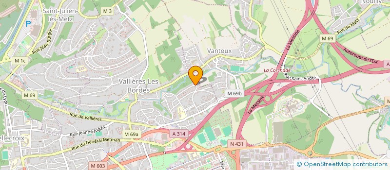 localisation de l'entreprise MONSIEUR PASCAL WURTZ  METZ