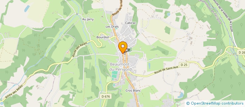 localisation de l'entreprise MONSIEUR PASCAL WUTHRICH  BEAUMONTOIS EN PERIGORD