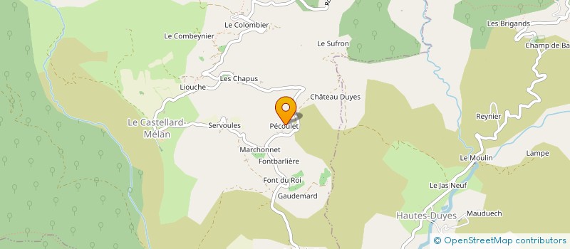 localisation de l'entreprise MONSIEUR PASCAL YOCCOZ à LE CASTELLARD MELAN