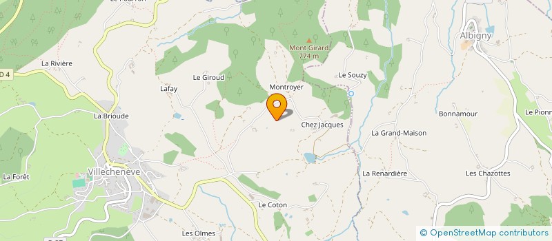 localisation de l'entreprise MONSIEUR PASCAL YVOREL à VILLECHENEVE