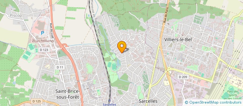 localisation de l'entreprise MONSIEUR PASCAL ZEBINA  SARCELLES