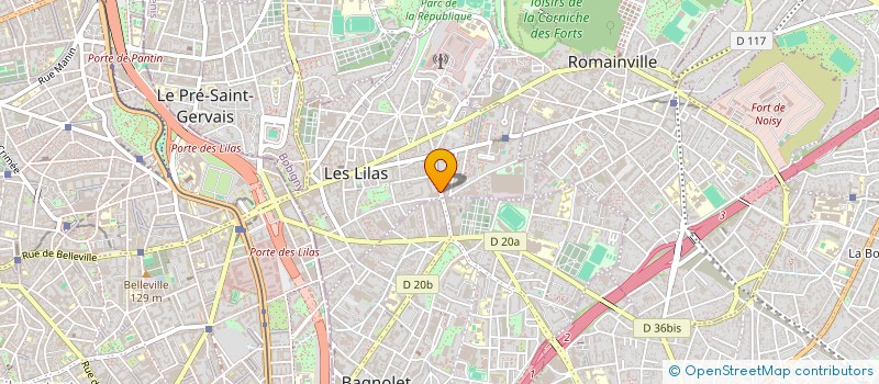 localisation de l'entreprise MONSIEUR PASCAL ZELCER à LES LILAS