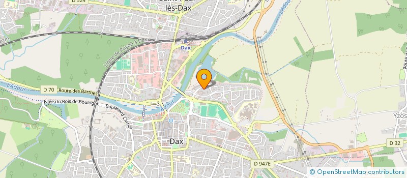 localisation de l'entreprise MONSIEUR PASCALE DESCAMPS à DAX