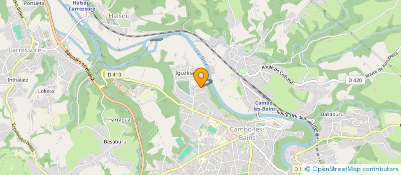 localisation de l'entreprise MONSIEUR PASCALE LECOURTOIS  CAMBO-LES-BAINS