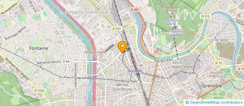 localisation de l'entreprise MONSIEUR PASQUALE BRUNO  GRENOBLE