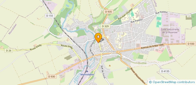 localisation de l'entreprise MONSIEUR PASQUALE COMANDE  MONTDIDIER