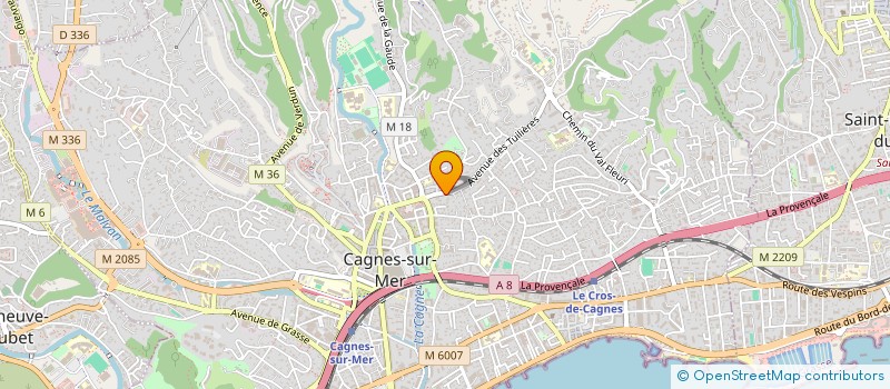 localisation de l'entreprise MONSIEUR PASQUALE LAPERCHIA à CAGNES-SUR-MER