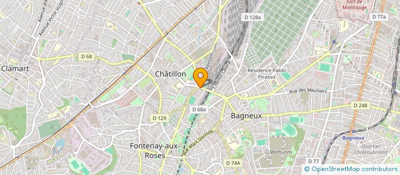 localisation de l'entreprise MONSIEUR PASSANG DHOUNDUP à BAGNEUX