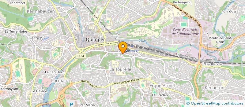 localisation de l'entreprise MONSIEUR PATHY NDIYE à QUIMPER
