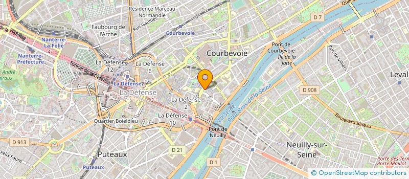 localisation de l'entreprise MONSIEUR PATOU VUEMBA DIMALOKO à COURBEVOIE