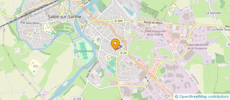 localisation de l'entreprise MONSIEUR PATRCIK LETHEULE  SABLE-SUR-SARTHE