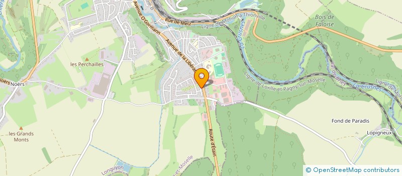 localisation de l'entreprise MONSIEUR PATRCIK MARCELLIN  LONGUYON