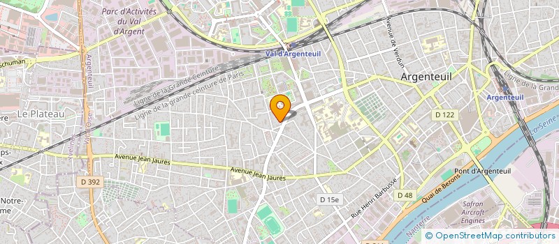 localisation de l'entreprise MONSIEUR PATRIA KALAMBAYI KASHALA  ARGENTEUIL