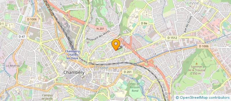 localisation de l'entreprise MONSIEUR PATRICE ACCARY  CHAMBERY