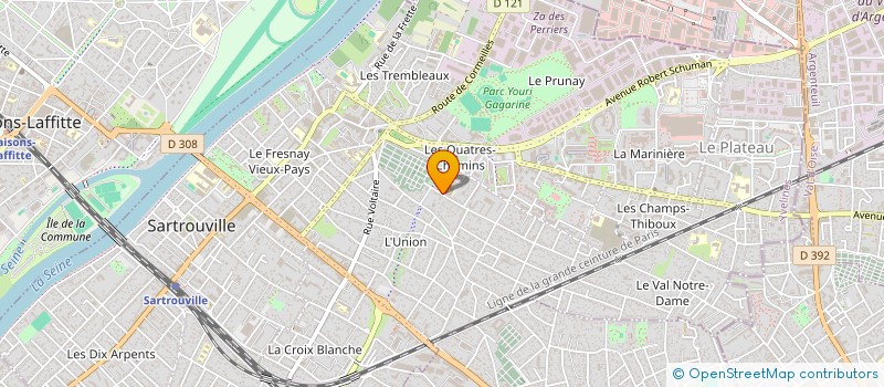 localisation de l'entreprise MONSIEUR PATRICE ADRUBAL  SARTROUVILLE