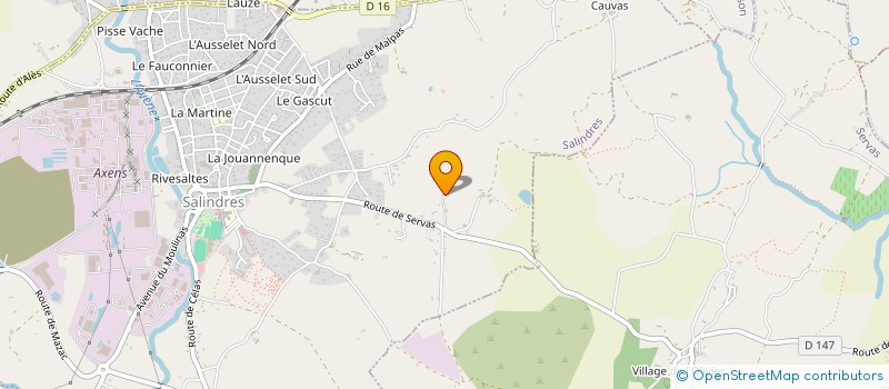 localisation de l'entreprise MONSIEUR PATRICE AGNIEL  SALINDRES