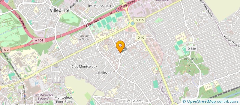 localisation de l'entreprise MONSIEUR PATRICE AHAMED à VILLEPINTE