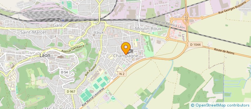localisation de l'entreprise MONSIEUR PATRICE AHOUSSI à LAON