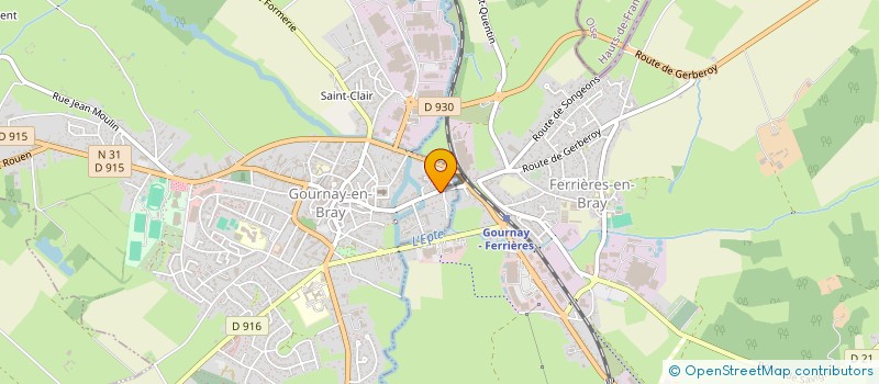 localisation de l'entreprise MONSIEUR PATRICE ALHOMME à GOURNAY-EN-BRAY