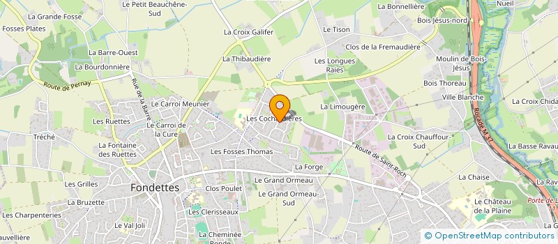 localisation de l'entreprise MONSIEUR PATRICE ANUZET à FONDETTES