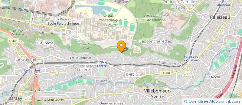 localisation de l'entreprise MONSIEUR PATRICE AOUST  PALAISEAU