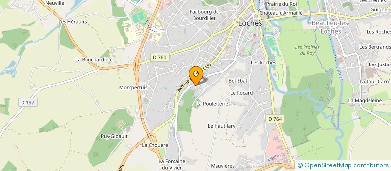 localisation de l'entreprise MONSIEUR PATRICE ARNOUX à LOCHES