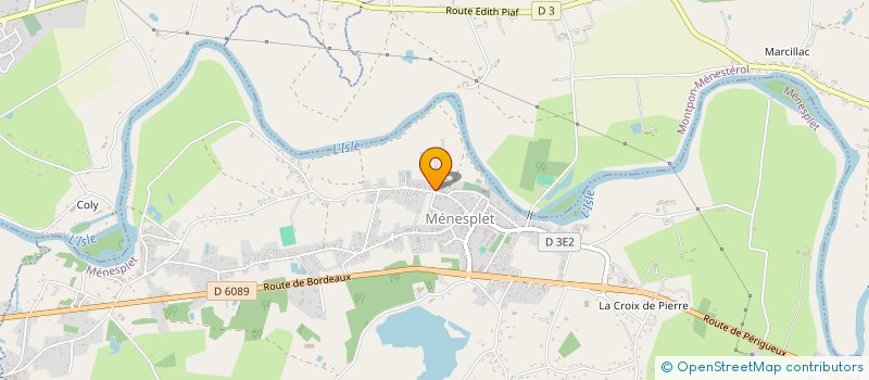 localisation de l'entreprise MONSIEUR PATRICE AUBERT  MENESPLET