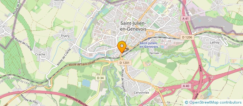 localisation de l'entreprise MONSIEUR PATRICE AUBOURG  SAINT-JULIEN-EN-GENEVOIS