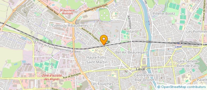 localisation de l'entreprise MONSIEUR PATRICE AUBRY à LAVAL