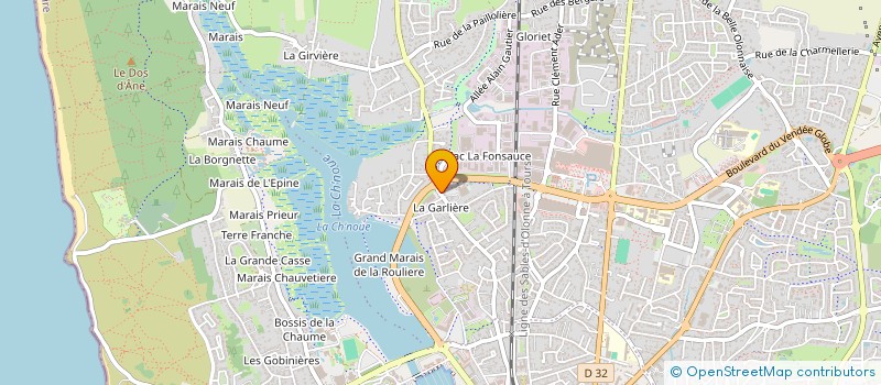 localisation de l'entreprise MONSIEUR PATRICE AUDEON à LES SABLES D'OLONNE