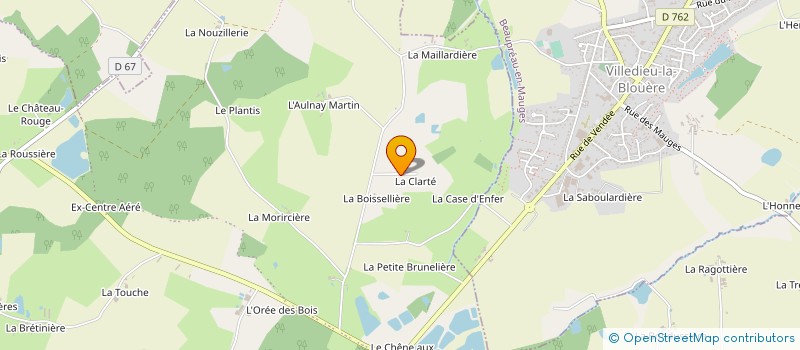 localisation de l'entreprise MONSIEUR PATRICE AUDIGANE à BEAUPREAU-EN-MAUGES