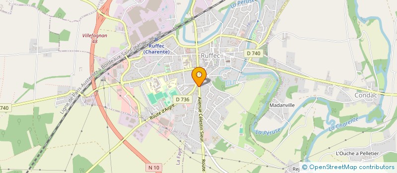 localisation de l'entreprise MONSIEUR PATRICE AUDOIN  RUFFEC