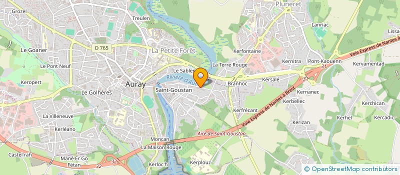 localisation de l'entreprise MONSIEUR PATRICE BAISSAC à AURAY