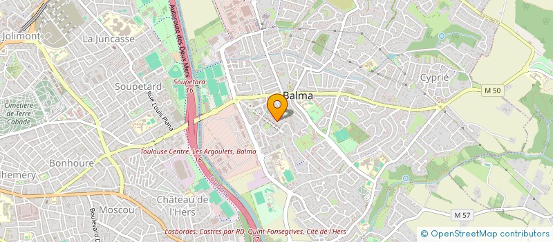 localisation de l'entreprise MONSIEUR PATRICE BAJON  BALMA