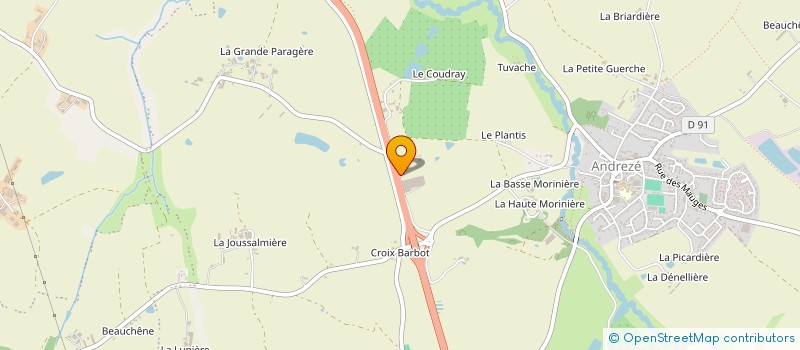 localisation de l'entreprise MONSIEUR PATRICE BANCHEREAU à BEAUPREAU-EN-MAUGES