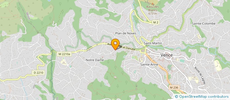 localisation de l'entreprise MONSIEUR PATRICE BARACCO  VENCE