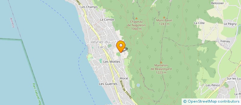 localisation de l'entreprise MONSIEUR PATRICE BARBIER  VEYRIER-DU-LAC