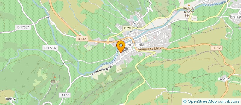 localisation de l'entreprise MONSIEUR PATRICE BARBIER  SAINT-CHINIAN