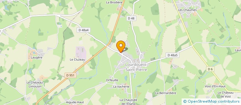 localisation de l'entreprise MONSIEUR PATRICE BARDIN  LOURDOUEIX-SAINT-PIERRE