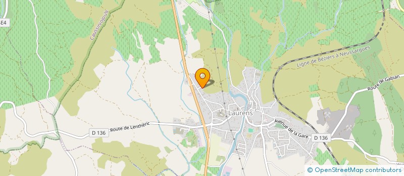 localisation de l'entreprise MONSIEUR PATRICE BAUDIERE  LAURENS