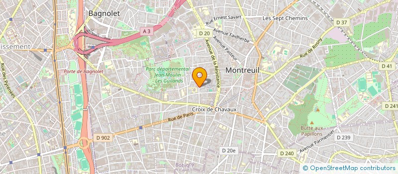 localisation de l'entreprise MONSIEUR PATRICE BAUDIN à MONTREUIL