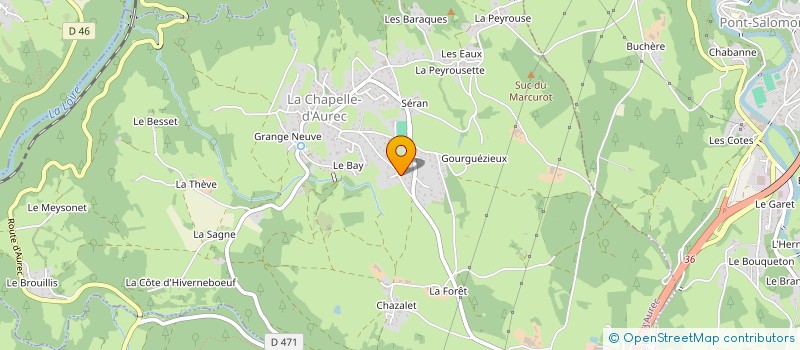 localisation de l'entreprise MONSIEUR PATRICE BEAL à LA CHAPELLE-D'AUREC