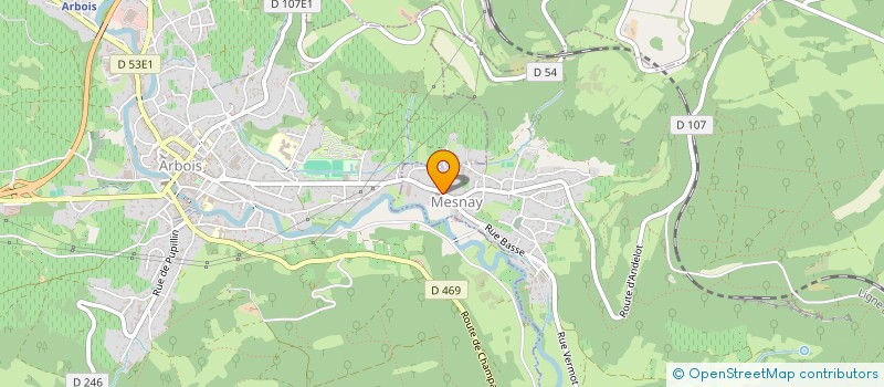 localisation de l'entreprise MONSIEUR PATRICE BEGUET  MESNAY