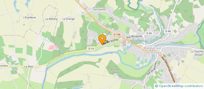 localisation de l'entreprise MONSIEUR PATRICE BELAUD  MAREUIL-SUR-LAY-DISSAIS